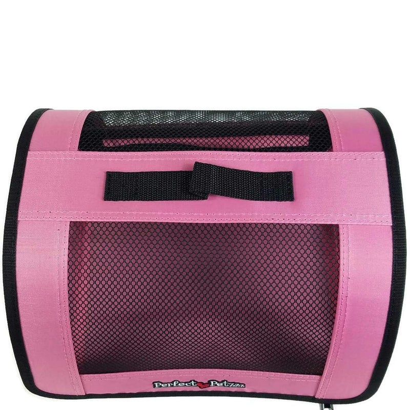 Perfect Petzzz Tote for Lifelike Stuffed Interactive Pet Dogs and Cats, Nylon and Mesh Toy Carrier for Pet Animals, Zippered Carrying Case Accessory (Pink) - Image 1